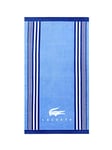 Lacoste Oki Blue 100% Cotton Beach Towel, 72" x 36", Blue