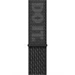 Apple 45mm Nike Sport Loop - Black/Summit White - Compatible with Apple Watch Series 7(45mm), Series 8(45mm), Ultra(49mm)