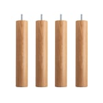 DUX - DUX SC sängben rund ek lackad  4-pack 30 cm - Sängben - Träfärgad - Trä