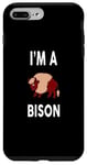 Coque pour iPhone 7 Plus/8 Plus BISON T-shirt humoristique avec inscription « I'm A BISON »