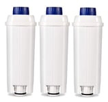 3 Compatible Water Filters for DELONGHI DLSC002 SER3017 Elite ESAM SECAM