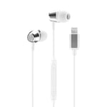 Music Sound | Écouteurs à Fil ergonomiques in-Ear, avec connecteur Lightning MFI - Blanc