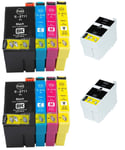 10 NON-OEM 27XL ink For Epson WF-3620DWF WF-3640DTWF WF-3640TDWF WF-7715DWF