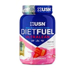 USN Diet Fuel UltraLean Strawberry 1KG: Meal Replacement Shake Diet Protein