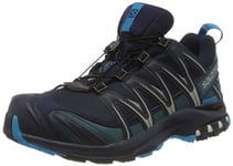 Salomon XA Pro 3D Gore-Tex Chaussures Imperméables de Trail Running pour Homme, Stabilité, Accroche, Protection longue durée, Navy Blazer, 45 1/3