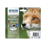 EPSON Multipack T1285 - Fox - Svart, Cyan, Magenta, Gul (C13T12854012)