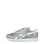 Reebok Men's Classic Nylon Sneaker, Pure Grey 5/FTWR White/FTWR White, 9.5 UK