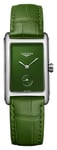LONGINES L55124602 DolceVita Green Dial Green Leather Strap Watch