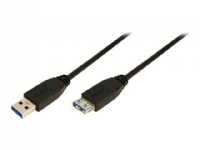 LogiLink - USB-förlängningskabel - USB typ A (hane) till USB typ A (hona) - USB 3.0 - 2 m - formpressad - svart