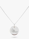 Auree Bellevue Personalised Footprint Pendant Necklace