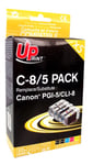 UPrint C-8/5-PACK - Pack de 5 - noir, jaune, cyan, magenta - compatible - cartouche d'encre (alternative pour : Canon CLI-8Bk, Canon CLI-8C, Canon CLI-8M, Canon CLI-8Y, Canon PGI 5Bk) - pour Canon PIXMA iP3500, iP4500, iP5300, MP510, MP520, MP610, MP810,