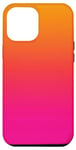 Coque pour iPhone 13 Pro Max Dégradé de couleur rose, orange, jaune
