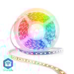 Nedis SmartLife LED-Remsa | Wi-Fi | Kall Vit / RGB / Varm Vit | SMD | 5.00 m | IP44 | 2700 - 6500 K | 960 lm | Androidâ„¢ / IOS