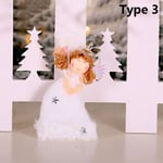 1 Pc Christmas Decorations Angel Girl Plush Doll Type 3
