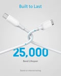 6ft Anker PowerlineIII USBC Charging Cable 100W Fast Charge for MacBook iPad pro