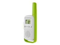 Motorola Talkabout T42 - Bærbar - toveis radio - PMR - 446 MHz - 16-kanalers - grønn og hvit, blå og hvit, oransje og hvit (en pakke 3)