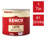 Kenco Latte Smooth & Silky Instant Coffee Tin 1 x 1kg - 61 Servings