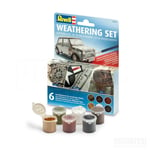 Revell Weathering 6 Paint Set Green Brown Red Yellow Black White Powders 39066