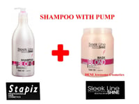 STAPIZ Blush Blond Shampoo Hair Mask Silk Proteins Sleek Line Repair and Shine