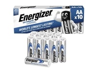 Batteri Energizer® Ultimate Lithium, AA, 1,5V, pakke a 10 stk