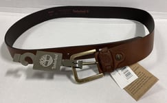 Timberland Man Leather Belt New With Tags Size Medium
