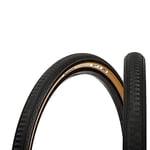 Panaracer GravelKing Semi Slick TLC Folding Tyre : Black/Brown, 27.5 x 1.90