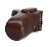 Camera Case for Nikon D5500 Faux Leather Bag Coffee CC1350c