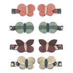 Mini Bonnie Butterfly Winter Ivy – mini hårklämmor med fjärilar 8p