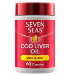 Seven Seas Cod Liver Oil One-A-Day Omega-3 Fish Oil & Vitamin D 60 Capsules