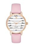 Kate Spade New York Klockarmband KSW1239 Läder Rosa 16mm