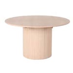 Feel Design Kornö matbord vitpigmenterad ek Ø130 cm
