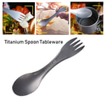 titanium alloy Cutlery Fork Ultralight Spork Spoon CookwareEDC Outdoor tool