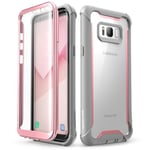 i-Blason Coque Samsung Galaxy S8 Plus, Coque Transparente Antichoc Bumper avec Protecteur d'écran Intégré [Série Ares] pour Galaxy S8 Plus 2017 (Rose)