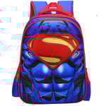 Ryggsäck för barn, superhjälte, skolväska, ryggsäck, gåvor Superman