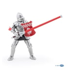PAPO 39782 Red Knight with Spear toy Knights figurine Medieval figure History