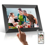 Digital Photo Frame Wifi, PODOOR 10.1 inch Digital Picture Frame with 1080P Touch IPS Screen, 16GB Storage Auto-Rotate, Adjustable Brightness, iOS and Android APP Share Moments Instantly