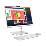 Lenovo IdeaCentre AIO 3 Desktop PC (Intel Core i3-1115G4 processor, 4 GB RAM, 256 GB SDD, Windows 10 Home 64) - All-in-One Computer, Wired Mouse and Keyboard (White)