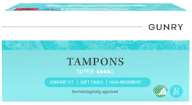 Gunry tampons super 32 st