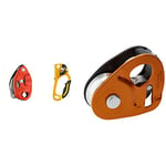 PETZL Grigri, Unisex, PET_10076-PET_10076::RED:, red, standard size & Unisex_Adult Seilrollen Micro Traxion Cable Pulley, Yellow, standard size