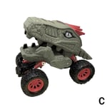 Dinosaur Car Truck Toy Big Wheel Friction Power For C Gray Square Head