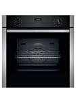 NEFF B1ACE4HN0B N50 Single Oven with Circotherm and Cliprails, Stainless Steel