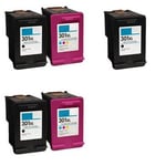 Compatible Multipack HP DeskJet 2542 Printer Ink Cartridges (5 Pack) -CH563EE