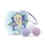 DISNEY Frozen - Coffret Cadeau Boules de Bain Effervescentes & Fleur de Douche Silicone 3D Elsa - LA REINE DES NEIGES - Bombes Odeur Framboise - Produit Officiel
