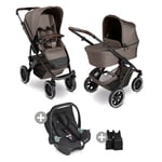 ABC DESIGN Salsa 5 Air barnvagn nature inkl. adapter och bilbarnstol Tulip black 2025