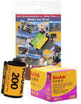 Kodak Film Gold 200/36 Lot de 36 Images Couleur 35 mm avec développement + WE Transfer