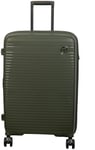 IT Luggage Hard Light Weight Medium 8 Wheel Suitcase - Olive
