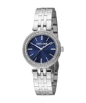 Roberto Cavalli Womens RC5L031M0055 Women Quartz Dark Blue Stainless Steel 5 ATM 30 mm Watch - One Size
