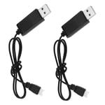 2PCS 3.7V USB Charging Cable for Hubsan H107L C H107L C D U816 V930 V977 X4 H107
