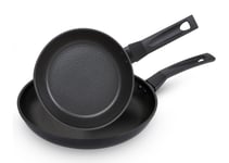 Frying Pans in Aluminium Non Stick Cookware Set, 21 & 29 cm - Pack of 2