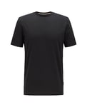 Hugo Boss Men's Tiburt Short Sleeve Crewneck T-Shirt, Black, Large